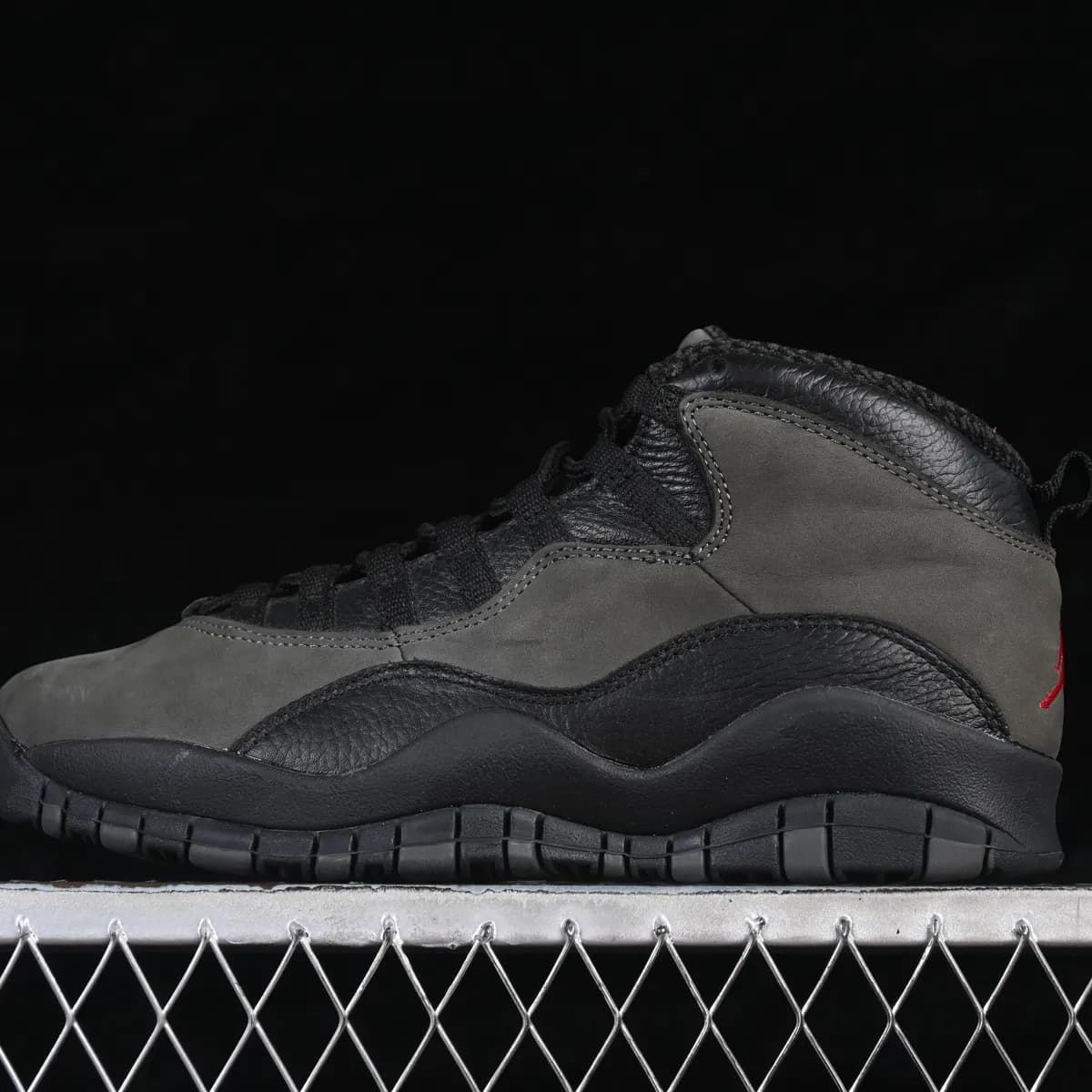 Nike Air Jordan 10 preto, preto, render