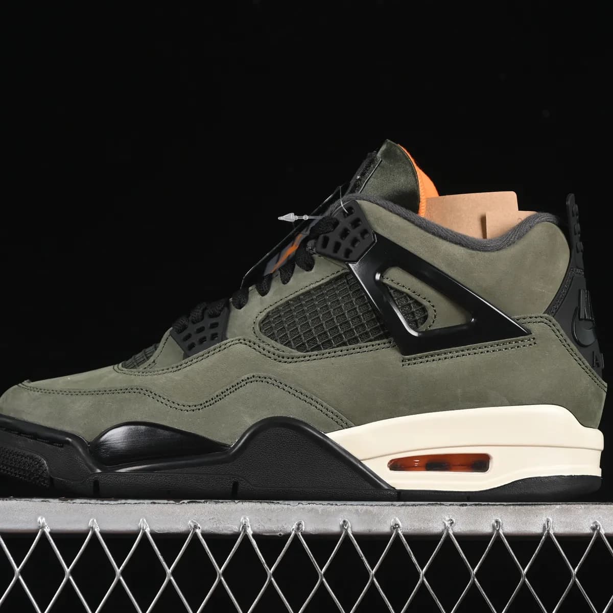 Nike Air Jordan 4 verde e preto, verde e preto, render