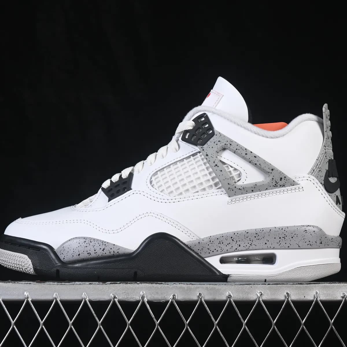 Nike Air Jordan 4 branco, branco, render